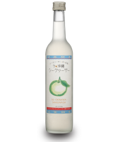 La Okinawa Shi-Kuwa-Sa Liqueur made from Okinawa limes bottle image.