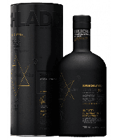 Bruichladdich Black Art 6.1 1990 26 Year Old limited release bottle and gift tube image of this unpeated Islay single malt Scotch whisky