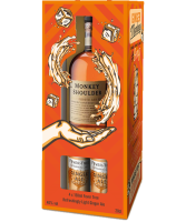 Monkey Shoulder Scotch whisky and fever-Tree Ginger Ale gift set box image.