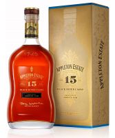 Appleton Estate 15 Year Old Jamaican Rum Black River Casks edition bottle with gift box image.