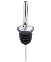 Free-flow Pourer in stainless steel product image.