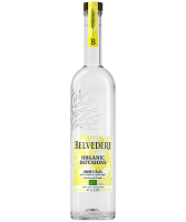 Belvedere Organic Infusions Lemon and Basil flavoured vodka bottle image.